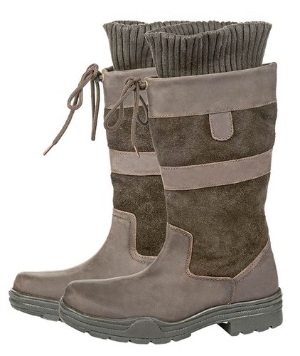 Modische lederstiefel - 3/4,